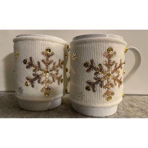 St Nicholas Square Shine Bright Snowflake Sweater Mug  #1556